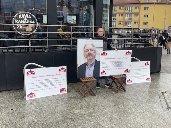 Juliana Assange - demonstracja RDiP w Szczecinie